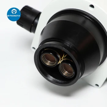 3,5 X-90X Simul-Focal Trinocular Microscópio 0,5 x 2,0 x Auxiliar Lente+ Zoom Estéreo Microscópio de Cabeça para a placa do Telefone de Reparo de Solda