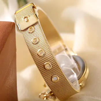2020 Senhoras Relógios De Luxo, Relógios De Ouro Mulheres De Design De Moda Da Coruja Relógios De Malha Banda De Quartzo Relógio De Pulso Feminino Wholsale Preço De Presentes