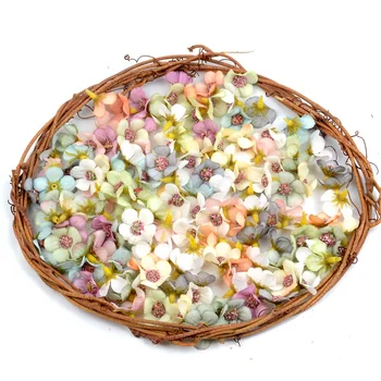 500Pcs 2cm Multicolor Daisy Cabeças de Flores Mini Seda Artificial Barato Flores, Coroa de flores para Scrapbooking Casa de Decoração de Casamento