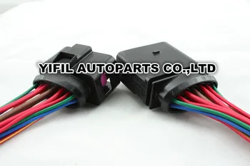 1set/Lote 14 Pin/Forma Xenon Farol Plug Conector Com cabo Flexível Para Velocidades de Transmissão Audi Volkswagen 3C0973737 3C0973837