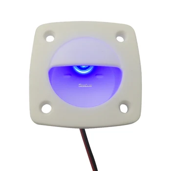 Sealux LED Luzes de Cortesia Cor Azul Com Escudo Branco UV Estabilizou Nylon para Barco Marine Iate