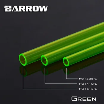 Barrow PETG Rígido TubeTransparent/ Azul /Verde/12x8/14x10/12x16mm de água de resfriamento do tubo de Alta Qualidade PETG Transmissão de Luz