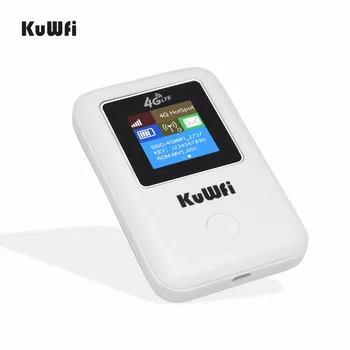 KuWFI 4G Wifi Roteador Portátil 3G/4G Cartão SIM Roteador Desbloqueado Portátil de Bolso Hotspot Wi-fi Cartão de Roteador Wi-fi Com Slot para Cartão Sim