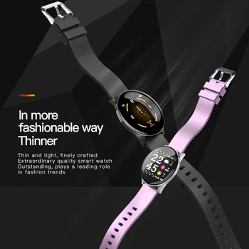 W8 mulher inteligente, relógio de senhoras Previsão do Tempo de Fitness sports tracker monitor de frequência cardíaca smartwatch android homens relógios