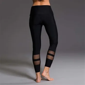 Marca De Malha, Calças De Yoga Para Mulheres Calças Preto Cinza Cintura Baixa Magro Executando O Esporte Leggings