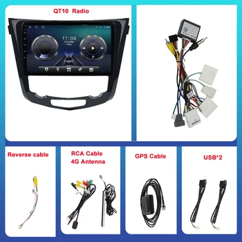 2 Din com GPS Para Nissan X-TRAIL X Trail T32 Qashqai 2 J112013-2017 Android De 10 de Navegação de Carro, wi-FI 4G BT Carplay Rádio Não Leitor de DVD