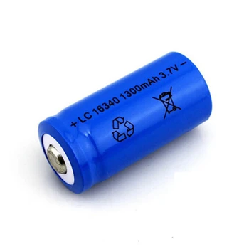 4Pcs 1300mAh bateria Recarregável de 3,7 V Li-ion 16340 Baterias CR123A Lanterna elétrica do DIODO emissor de Viagens Carregador de Parede Para CR123A 16340