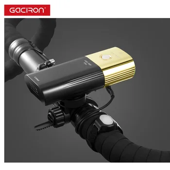 Gaciron V9D-1800 a Luz de Bicicleta de Frente 1800 lumens USB Recarregável 6700mAh como Banco do Poder IPX6 Waterproof a Luz de Moto Bicicleta