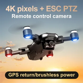 S105 Drone 4K Profesional GPS Quadcopter Com 5G WIFI da Câmera FPV Dobrável Fora do Ponto de Voar Gesto Fotos RC Helicóptero de Brinquedo