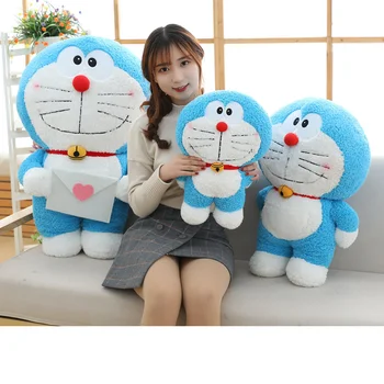 Cartoon anime bonito de pelúcia brinquedo de pelúcia Doraemon Doraemon Doraemon gato azul gordura boneca boneca travesseiro decoração de boneca de presente do pendente