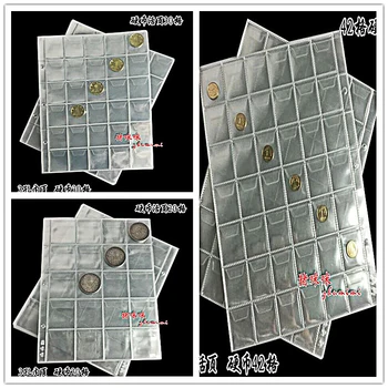 10PCS álbum para moedas álbuns página 20/30/42 bolso de moedas de coleção de PVC transparente dentro de páginas 250 x 200 mm moedas de folhas soltas