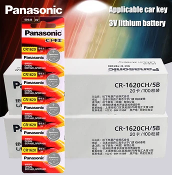 200pcs Panasonic Original do Produto cr1620 Pilhas Botão Para Assistir a Bateria de Lítio de 3V CR 1620 Controle Remoto Calculadora