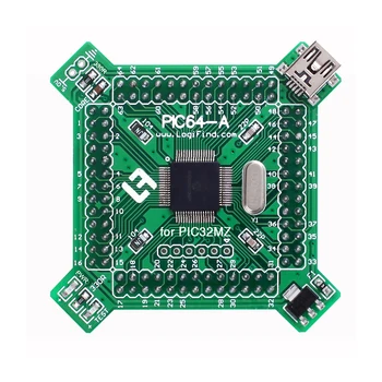 PIC32 Microcontrolador Aprendizagem do Conselho de Desenvolvimento da Placa do Núcleo PIC64-A-MZ com PIC32MZ0512EFE064