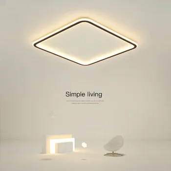 Simples e Moderno, Led candelabro das luzes Para a Sala de estar, Quarto, Sala de Estudo, branco, preto Interior luminárias de Teto Dimmable AC110V 220V
