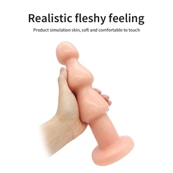 Sexo Anal Brinquedos Big Butt Plug Vaginal Próstata Massageador Vibrador No Ânus Dilatador Para As Mulheres, Gays Plug Anal Com Ventosa, Para O Sexo Feminino