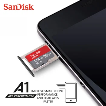 Sandisk Ultra Micro SD de 32GB e 128GB 64GB 256GB 16G 400 GB Micro SD Cartão de SD/TF Cartão-Flash Cartão de Memória de 32 64 128 gb microSD para o Telefone