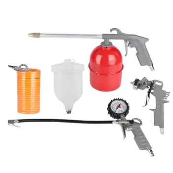 Compressor de ar Acessórios de Arma de Pulverizador Inflator do Ar do Sopro Arma Mangueira de Tinta Spray Kit de Limpeza (5Pcs