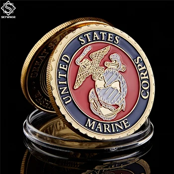 5PCS do US Marine Corps, Guerra do Vietnã Militar de Ouro Desafio de Moedas EUA Metal Moeda da Lembrança