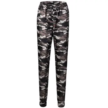 Nova Moda Plus Size Mulheres de Camuflagem do Exército Skinny Fit Elástico Jeans Calças Jeggings 2XL Streetwear