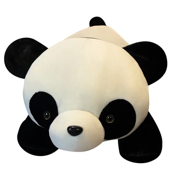 60-100Cm Kawaii Panda de Pelúcia do Animal Boneca Travesseiro Macio de Enchimento de Famílias de Crianças Para o Natal