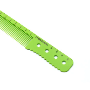 Profissional Cabeleireiro Barbeiro de Corte Pente, Material do ABS Resistente ao Calor Escala de Medição Marcador de Pentear o Cabelo