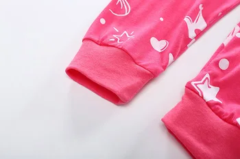 TUONXYE 2-7 Anos Meninas de Unicórnio Pijama Conjuntos de Bebê Menina de Manga comprida de Pijamas Ternos Filhos de Vestuário, Roupas de Crianças para o Outono