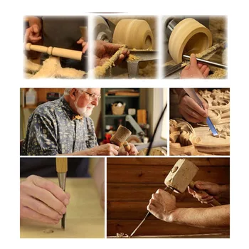 Profissional 12Pcs/set Manual de Escultura em Madeira de Mão Cinzel Conjunto de ferramentas de Carpinteiro Madeira Escultura Cinzel de DIY Ferramentas manuais