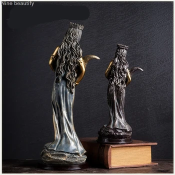 Fortuna Acessórios Enfeites Artesanato Deusa Decora Esculturas Office Mitologia Grega Resina Sorte Da Caixa De Retalho Estilo Europeu