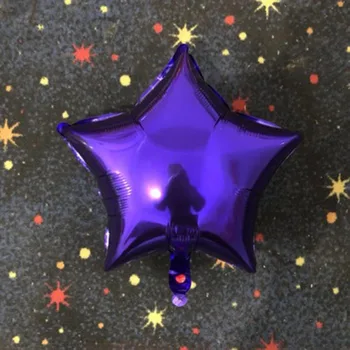 50pcs de 18 polegadas de Estrela de Cinco pontas Balão de Hélio de Casamento Estrelas Folha de Balões Infláveis de Presente de Aniversário Balão de Festa Decoração de Bola