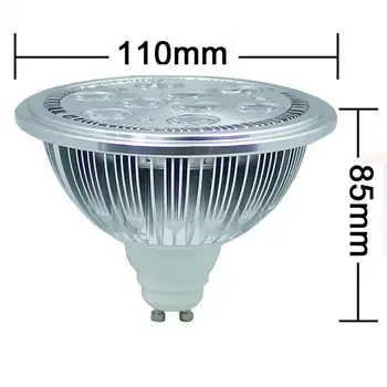 De luz ar111 led g53 9w luz ar111 led lâmpada 950lm ac100-240v dimmable do diodo emissor de luz da luz do ponto da lâmpada do teto frete Grátis