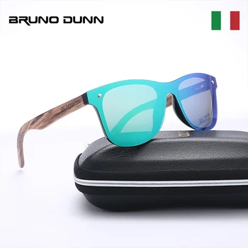 Bruno Dunn Zebra Madeira Óculos de sol masculino feminino Polarizado de Bambu Óculos de sol óculos de Sol Oculos masculino De Sol luneta soleil femme