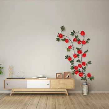 Luyue 175CM Artificial Peônia Videira Flor de Decoração de Sala de estar Casa de Casamento com Flores Artificiais de Vinha Branco, Vermelho, cor-de-Rosa Falso Flor