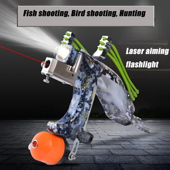 Laser Com O Objetivo De Pesca Da Noite Atirar Conjunto De Carretel De Pesca De Disparo De Arma De Mar Profundo Catapulta Caça Estilingue