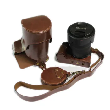 Para Canon EOS RP(24-105mm)Kit de Viagem, Saco da Câmera case logic Capa de Couro PU Interno flocagem de proteção de câmera