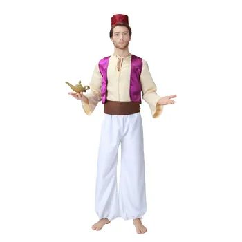Umorden Conto de Fadas Lâmpada de Aladdin Aladdin Trajes de Jasmim Traje para os Homens, Mulheres, Meninas de Família de Correspondência de Arabian Roupas