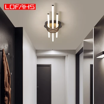 LOFAHS led Moderna e lustres para sala, quarto, corredor, Mate Acabados de alumínio lustre dispositivos elétricos da lâmpada Deckenlicht