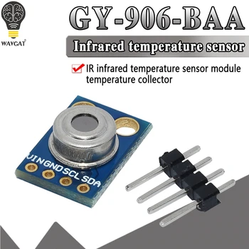 GY-906 MLX90614 MLX90614ESF Infravermelho sem contato do Sensor de Temperatura do Módulo IIC Interface de Sensor INFRAVERMELHO, Compatível com arduino