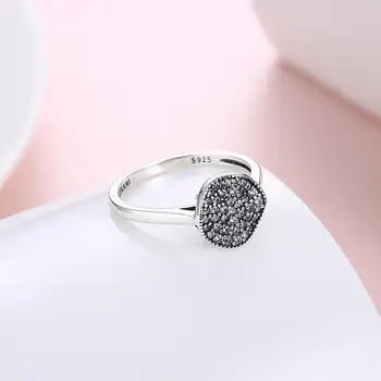 LEKANI Coroa Anéis de Dedo Para Mulheres Reais de Prata 925 Clássico Empilhável Prata 925 Jóias de Casamento Anel de Presente de Aniversário