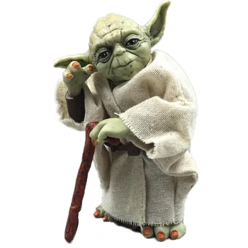 Disney Mestre Yoda 12CM de PVC Figura de Ação do Modelo de Filme Postura Anime Collectible Figurine Brinquedos Para Crianças de Presente