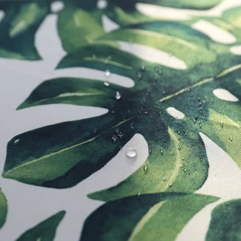 Mais quente Toalha de mesa Tropical de Folhas de Impressão Impermeável Tabela Tecido de Poliéster de Algodão Monstera Verde Tabela de Cobre para Jantar Têxteis