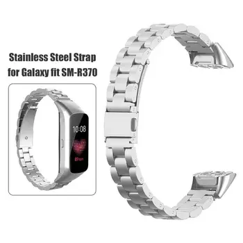 Relógio de Aço inoxidável Pulseira de Substituição para o Galaxy SM-R370 Banda Inteligente Cinto, Bracelete para Samsung Galaxy Fit SM-R370 Acessórios