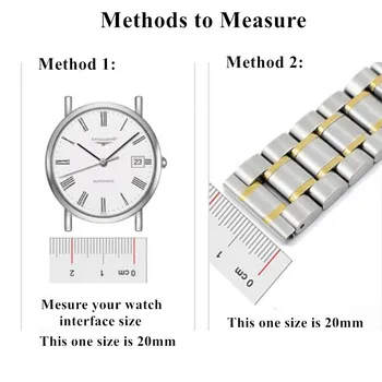 De Aço inoxidável Relógio Banda Correia 12-24mm 7 Esferas Fecho Borboleta Pulseira Pulseira de Relógio para Homens Relógios Mecânicos, de Quartzo