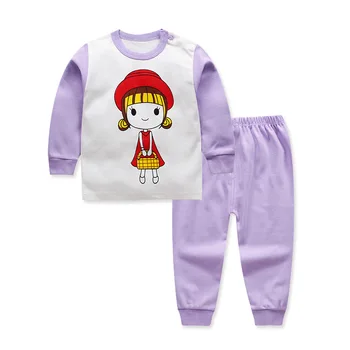 2019 Varejo de moda infantil pijama Pjs meninas de manga longa pijama bebê lindo animais Pijamas mistura de design de qualidade superior
