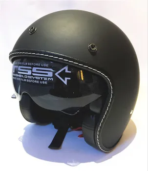 Venda quente WANLI marca carapaça moto capacete capacete da motocicleta vintage capacete de alta qualidade 3/4 face aberta scooter capacetes PONTO