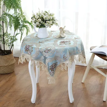 Luxo de Renda Borda da Toalha de Delicado Bordado toalha de Mesa de Casa, a Decoração do Restaurante Tampa de Tabela manteles de mesa retangular