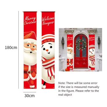 Natal Cortina Da Porta Banner Feliz Natal Decoração Para A Casa 2020 Navidad Noel Enfeite De Natal Decor Presente Feliz Ano Novo 2021