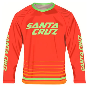 2020 santa cruz de motocross jersey downhill camiseta ropa de btt de Manga Longa de Moto Jersey mountain bike dh camisa mx roupas