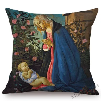 Sandro Botticelli Florença Arte Nascimento de Vênus mundialmente Famosa Pintura a Óleo Almofadas Decorativas Caso Roupa de cama de Algodão Sofá Capa de Almofada