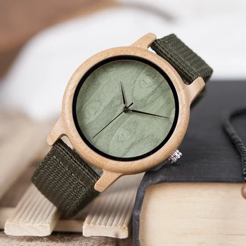 BOBO PÁSSARO WD11D12 Madeira de Bambu Relógio para homens Mulheres a Marca de Relógios Designer de Nylon Macio Banda de Embalagem de Presente Caixa de Relógio masculino