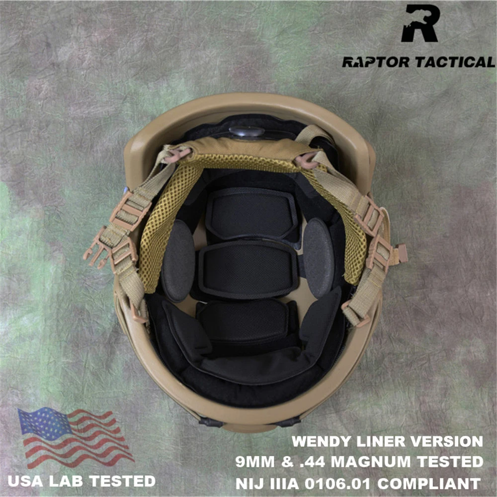 Protetores de ouvido balísticos para capacete balístico de corte